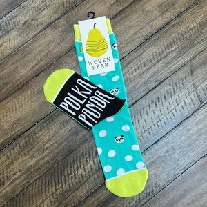 🎁 Woven Pear 🐼 Polka Panda Socks